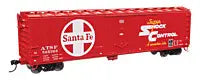 WALTHERS HO 50' PC&F Insulated Boxcar - Ready to Run -- Santa Fe #525325