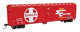 WALTHERS HO 50' PC&F Insulated Boxcar - Ready to Run -- Santa Fe #525340