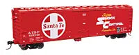 WALTHERS HO 50' PC&F Insulated Boxcar - Ready to Run -- Santa Fe #525340