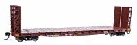 WALTHERS HO 53' GSC Bulkhead Flatcar - Ready to Run -- BNSF #552147