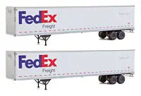 WALTHERS HO 53' Stoughton Trailer 2-Pack - Assembled -- FedEx Freight