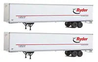 WALTHERS 53' Stoughton Trailer 2-Pack - Assembled -- Ryder