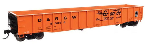 WALTHERS HO 53' Thrall Gondola - Ready to Run -- Denver & Rio Grande Western(TM) #56365