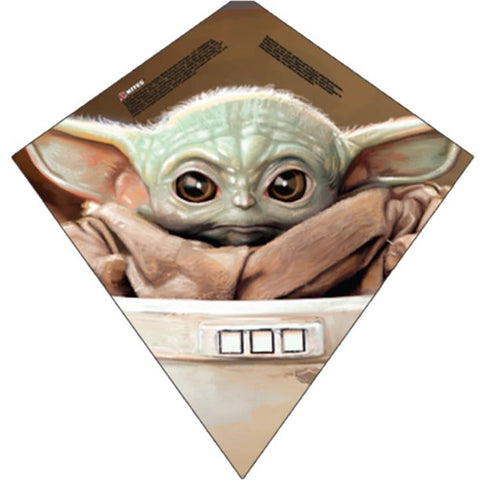 X Kites SkyDiamond Baby Yoda Poly Diamond Kite, 23 Inches Tall