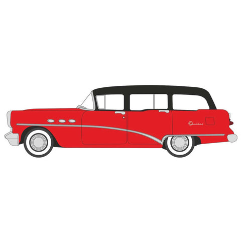 HO '54 BUICK CENTURY WAGON RED