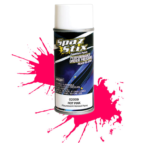 Hot Pink Fluorescent Aerosol Paint, 3.5oz Can