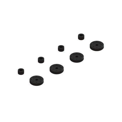 ARRMA SHOCK PISTONS & CARTRIDGE SPACERS (4 SHOCKS)