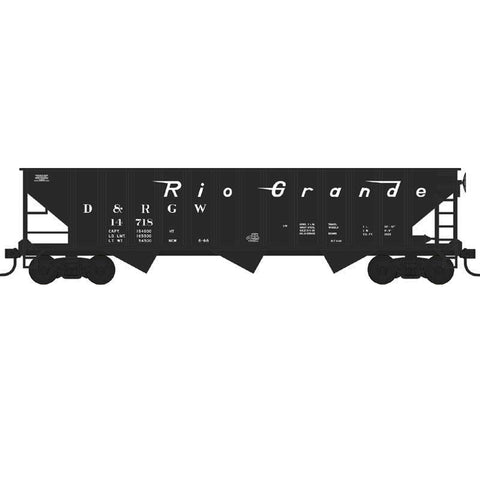 HO 100T 3-BAY HOPPER D&RGW #14718