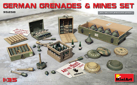 MINIART	1/35 WWII German Grenades & Mines Set