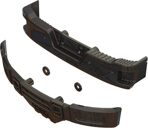 ARRMA BUMPER SET (BLACK CHROME)