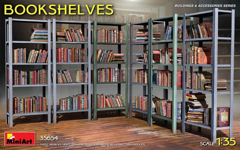 MINIART  1/35 Bookshelves w/Books