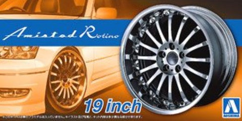 AOSHIMA 1/24 Amistad Rotino 19” Tire & Wheel Set (4)