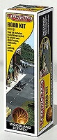 WOODLAND SCENICS ReadyGrass Mat Accessories -- Road Kit