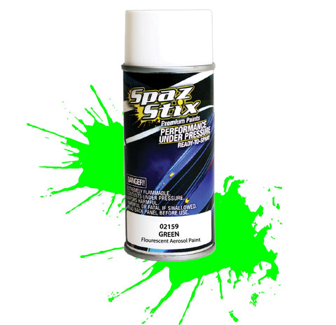 Green Fluorescent Aerosol Paint, 3.5oz Can