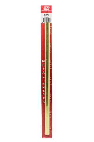 K&S 17/32"x12" Round Brass Tube .014 Wall (1)