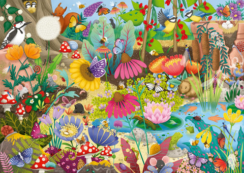 RAVENSBURGER 1000-PIECE PUZZLE Little Garden World