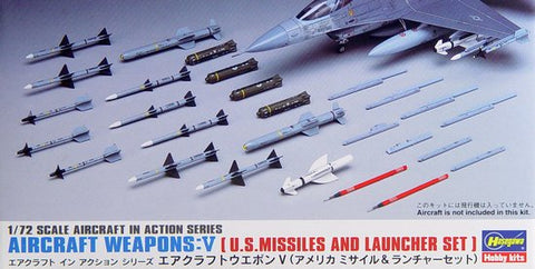HASEGAWA 1/72 Weapons V - US Missiles & Launcher Set