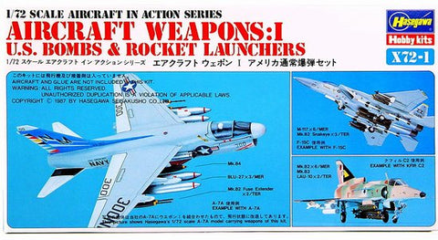 HASEGAWA 1/72 Weapons I - US Bombs & Rocket Launchers