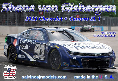 SALVINOS  1/24 Shane Van Gisbergen 2023 NASCAR Chevrolet Camaro ZL1 Race Car