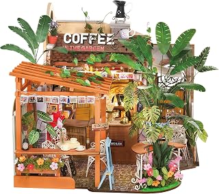 ROBOTIME Rolife Leafree Café DIY Miniature 3D Wooden Model Kit