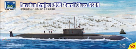 RIICH 1/700 Russian Project 955 Borei Class SSBN Submarine (2 Kits)