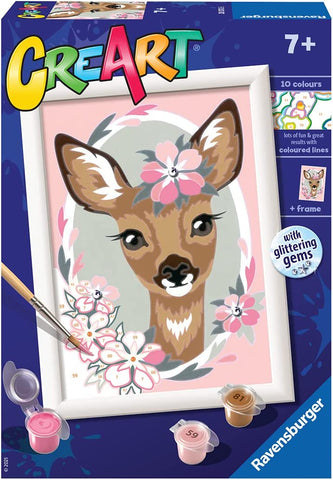 CREART Delightful Deer Paint by Numbers Kit