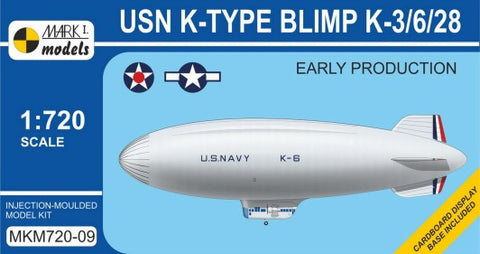 MARK I MODELS 1/720 USN K-Type K3/6/28 Early Production Blimp