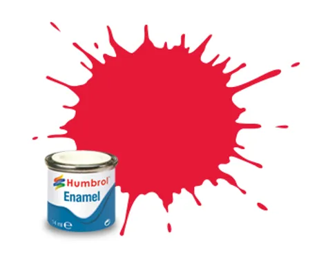HUMBROL 14ml. Enamel Gloss Arrow Red