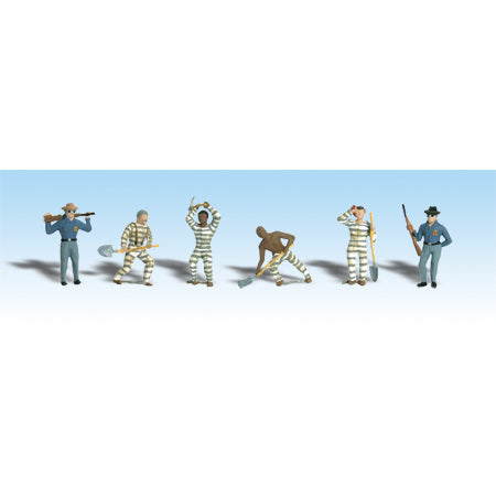 WOODLAND SCENICS HO Figures: Chain Gang