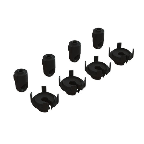 ARRMA SHOCK ROD END & SPRING PERCH SET (4 SHOCKS)
