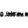 ATHEARN HO RTR Old Time 2-6-0 Mogul, ATSF #207