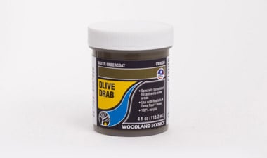 WOODLAND SCENICS Water Undercoat, Olive Drab