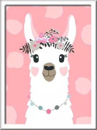 CREART No Drama Llama Paint by Numbers 7x10
