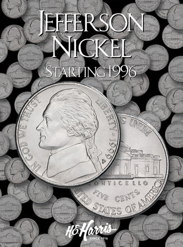 HE HARRIS Jefferson Nickel Starting 1996 Coin Folder