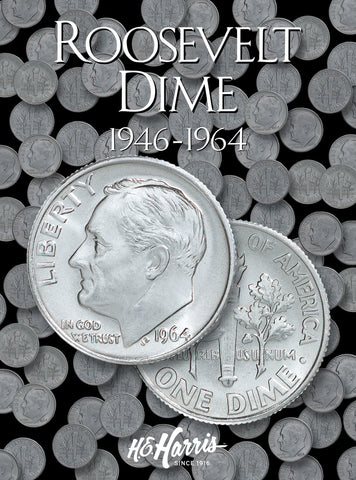 HE HARRIS Roosevelt Dime 1946-1964 Coin Folder