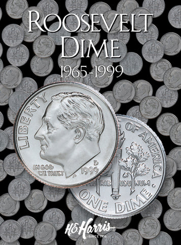 HE HARRIS Roosevelt Dime 1965-1999 Coin Folder