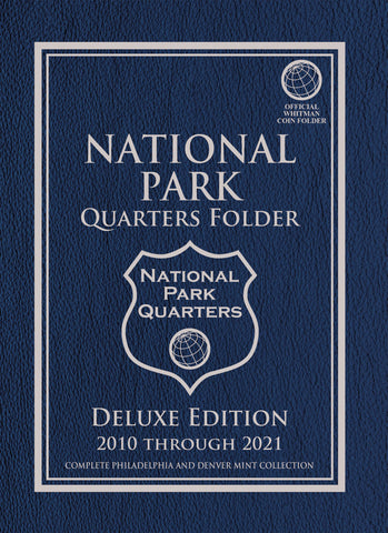 WHITMAN National Park Quarters 2010-21 Philadelphia & Denver Mint Deluxe Edition Coin Folder