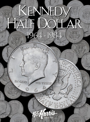 HE HARRIS Kennedy Half Dollar 1964-1984 Coin Folder