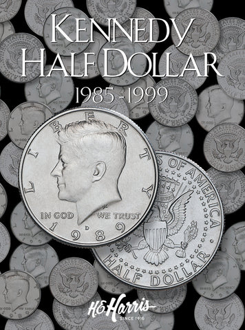 HE HARRIS Kennedy Half Dollar 1985-1999 Coin Folder