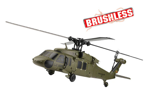 RCPRO Brushless Black Hawk RC Helicopter W/ Optical Flow