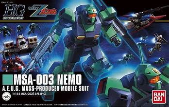 BANDAI 1/100 MG MSA-003 Nemo "Mobile Suit Zeta Gundam"