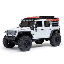 AXIAL 1/30 SCX30 Jeep Wrangler JLU 4X4 RTR Brushed Rock Crawler (Battery & Charger Included), White