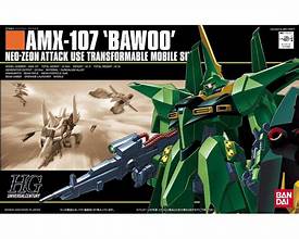 BANDAI #31 1/144 HGUC AMX-107 Bawoo "Mobile Suit ZZ Gundam"
