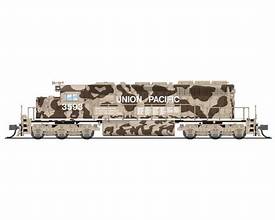 BROADWAY LIMITED N Sound/DC/DCC  EMD SD40-2, UP 3593, Desert Victory Scheme, Paragon4