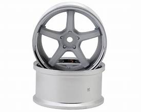 LAB Work Emotion T5R 1/10 2-Piece Concave Drift Wheels (White) (2) (6mm Offset) w/12mm Hex