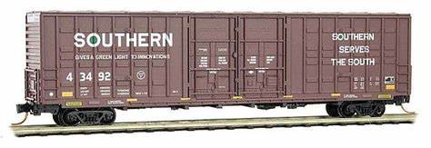 MICRO-TRAINS N Boxcar, 60' Excess Height Single Door, Southern #43698