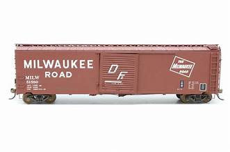 ATLAS N Boxcar, 50' Single Door, Milwaukee Road (MILW) #51580