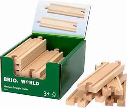 BRIO Medium Straight Tracks