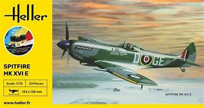 HELLER 1/72 Spitfire Mk XVIe Aircraft