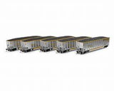 ATHEARN HO Hopper, Bethgon Coalporter w/Load, CSX #379770/379796/379832/37975/379897 (5 car set)